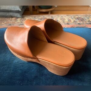 Charlotte Stone Martino Clog in Luggage (Tan)